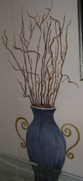 vase with sticks